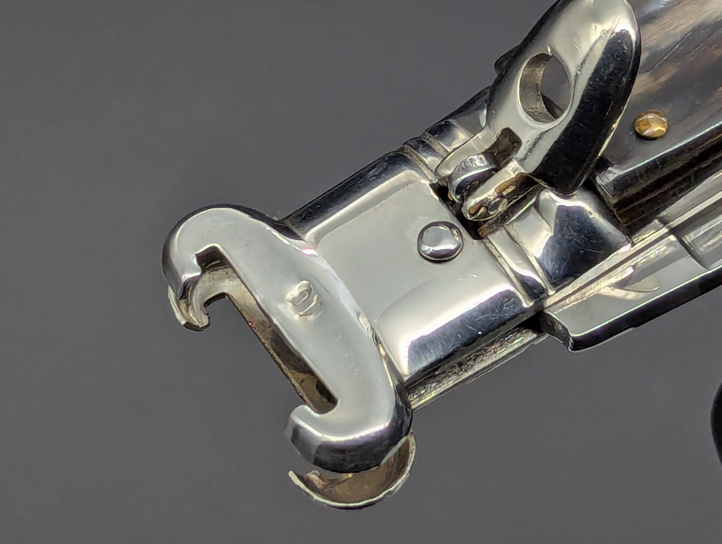 VINTAGE BUFFALO HORN ITALIAN SHELL PULLER SWITCHBLADE KNIFE