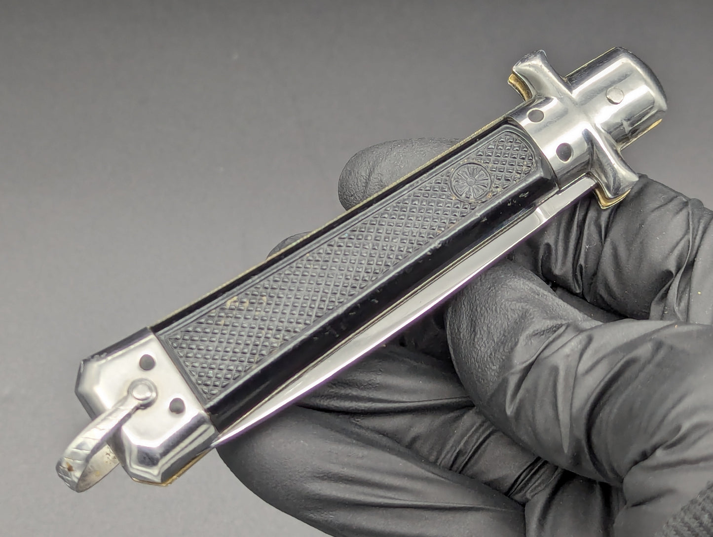 ANTIQUE FRENCH BARGEON MALTESE SWITCHBLADE KNIFE LG