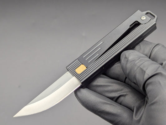 EDC D2 KEYRING GRAVITY UTILITY KNIFE BLACK